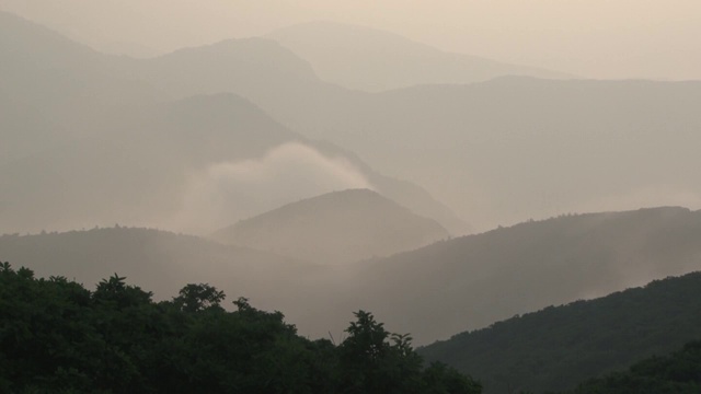 韩国的Jirisan山视频素材