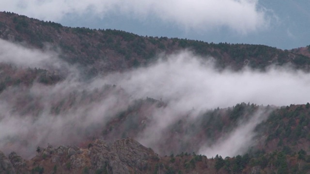 韩国的Jirisan山视频素材