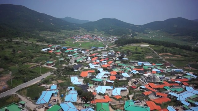 清山岛，wan -gun，全罗南道附近的乡村景观视频素材