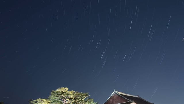 景福宫(朝鲜王朝皇宫)和景会馆夜景视频素材