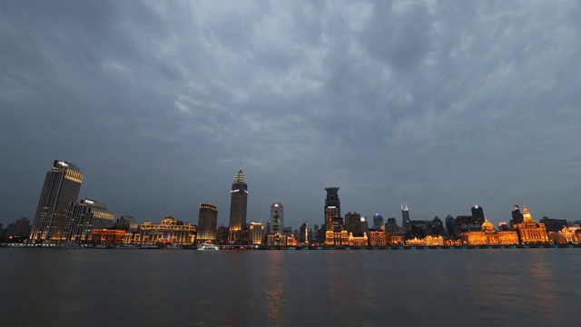 上海外滩夜景，中国视频素材