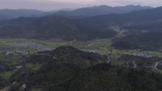 婺源篁岭油菜花视频素材