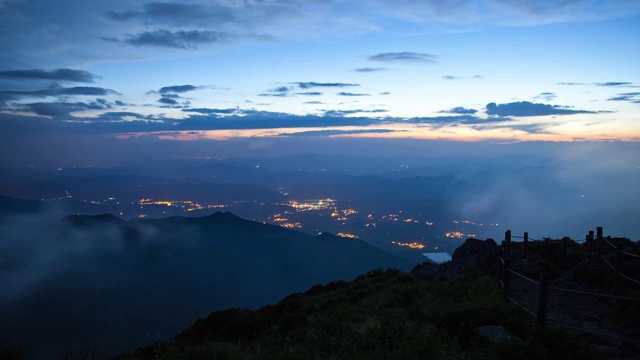 德姑山(国家公园)日落视频素材