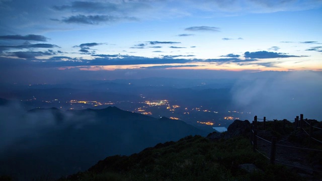 德姑山(国家公园)日落视频素材