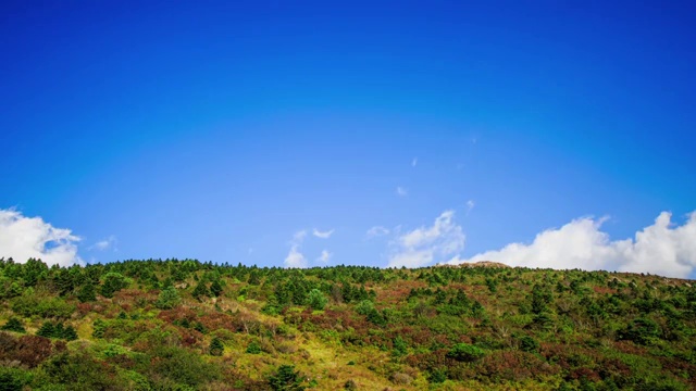 日三山(国家公园)与云视频素材