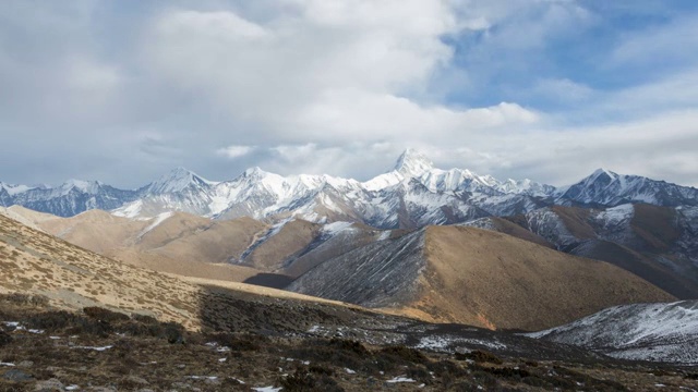 贡戛山延时摄影风光视频素材