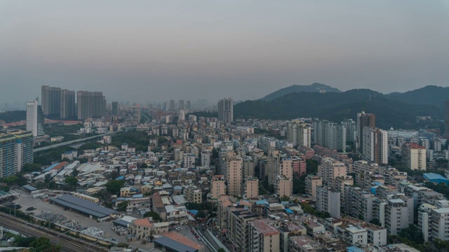 厦门城区日转夜延时视频素材