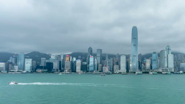 中国香港维港风景视频素材