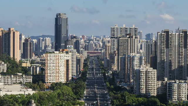 珠海拱北城市风光延时视频素材