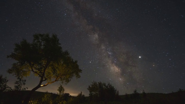 山西运城历山舜王坪景区星空银河延时视频下载