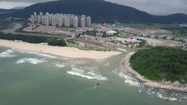 航拍广东省阳江海陵岛风光视频素材