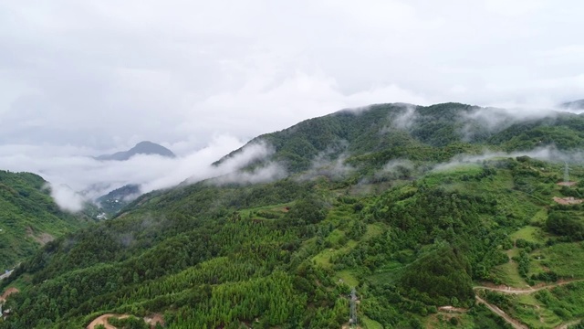 航拍云南大理白族农田和村落视频素材