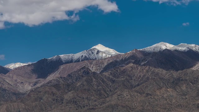 青海大柴旦雪山延时视频素材