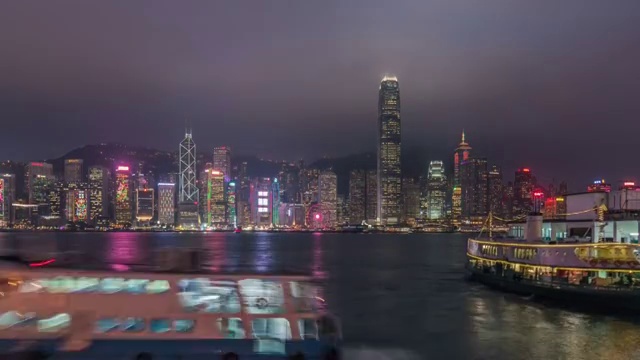 维多利亚港视频素材