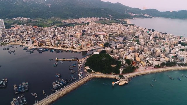 潮汕航拍南澳岛海岛鸟瞰视频素材