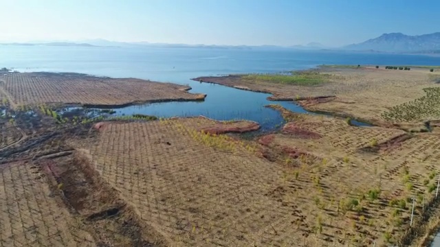 航拍国家天文台密云基地射电望远镜视频素材