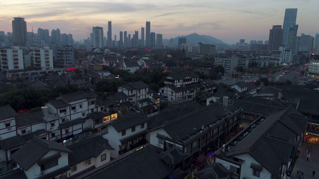 南禅寺古运河景区 京杭古运河 无锡视频素材