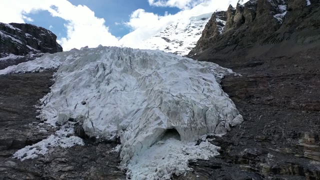 西藏冰川风光视频素材