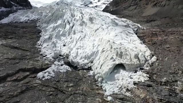 西藏冰川风光视频素材