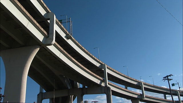 佐，洛杉矶，高速公路立交桥视频素材