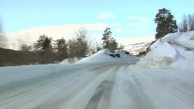 冬季开车06视频素材