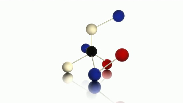 molecular 01有色环旋转视频素材