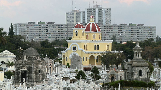 古巴哈瓦那WS Necropolis Cristobal Colon建筑视频素材