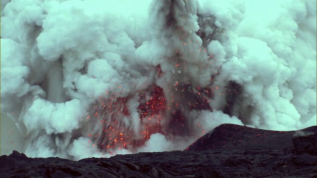 火山喷发/希洛，夏威夷，美国视频素材