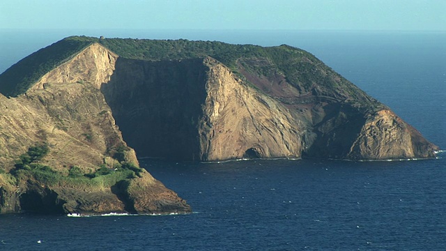 火山口/ Morro Queimado，罗塞斯，圣乔治，葡萄牙视频素材