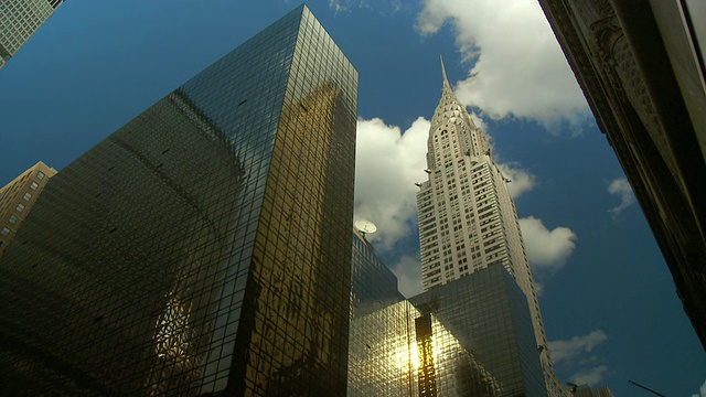 MS View of Chrysler Building /纽约市，美国，纽约视频素材