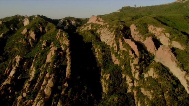 空中马里布山，加利福尼亚州，美国视频素材