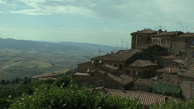 从Volterra / Volterra，意大利托斯卡纳的乡村景色视频素材