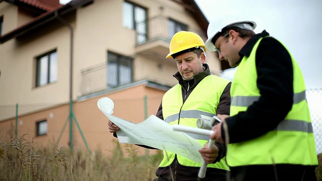 工程师兼建筑工头视频素材