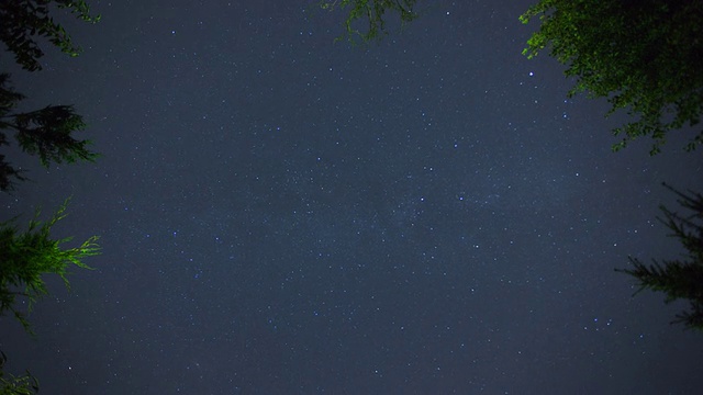 间隔拍摄夜空视频素材