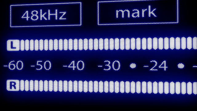 DAT记录器的VU表视频素材