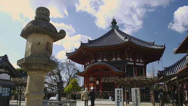 位于日本关西的观音寺南多道寺奈良/奈良视频素材