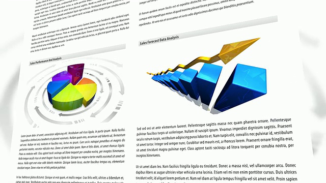3D商业报告动画背景视频下载