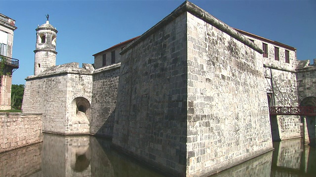 Castillo de la Real Fuerza /哈瓦那城，哈瓦那，古巴视频素材