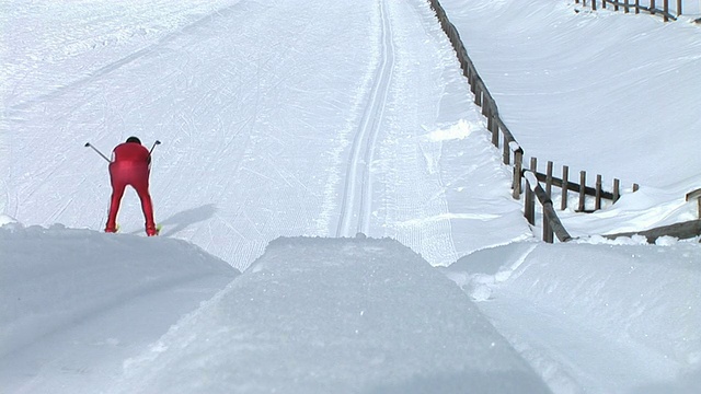 HD:越野滑雪视频素材