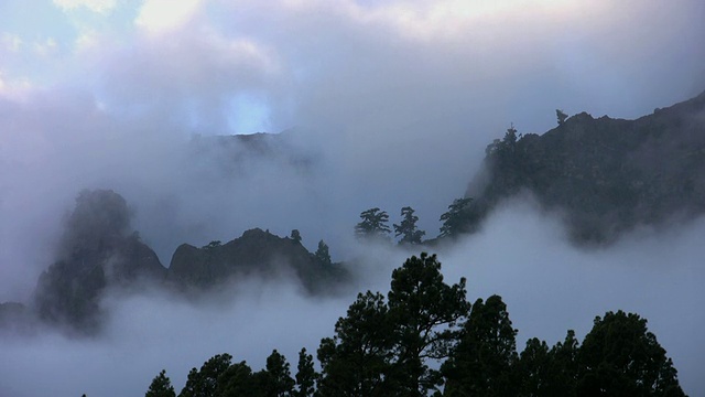 喜怒无常的山视频素材