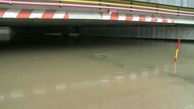 高清:淹没了道路视频素材