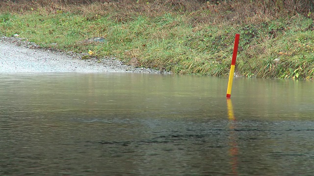 高清:淹没了道路视频素材