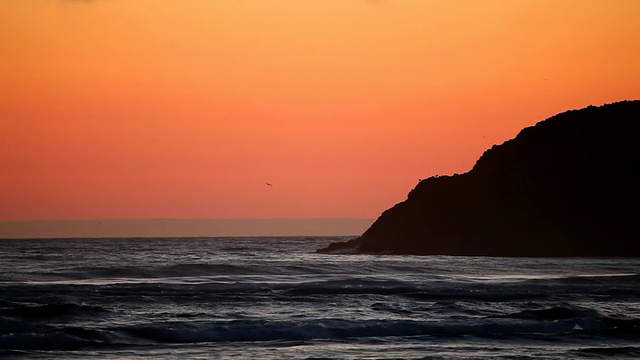 高清海岸夕阳视频素材