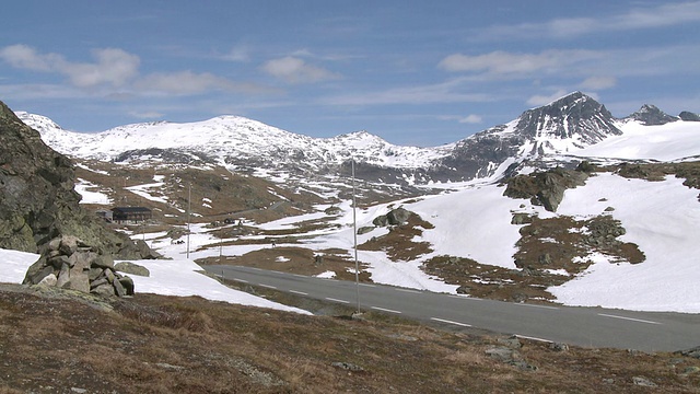 挪威Sognefjellsvegen mountain / Jotunheimen Nationalpark, Sogn og Fjordane, juway视频素材