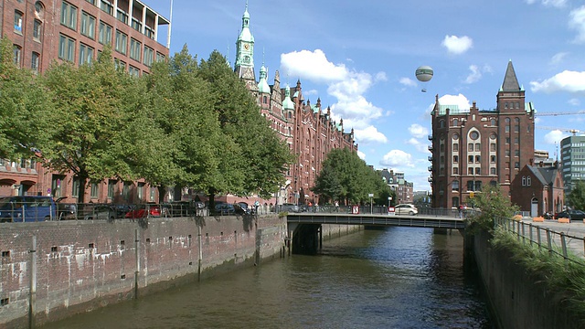 德国汉堡，Speicherstadt(仓库区)的WS View视频素材