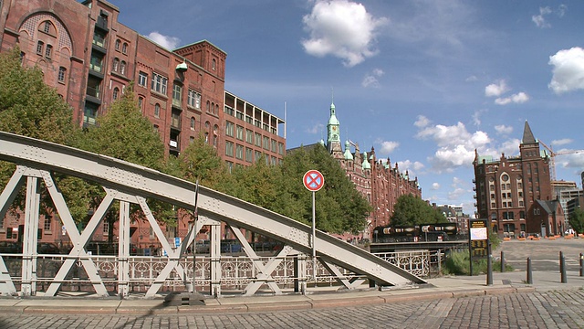 德国汉堡，Speicherstadt(仓库区)的WS View视频素材