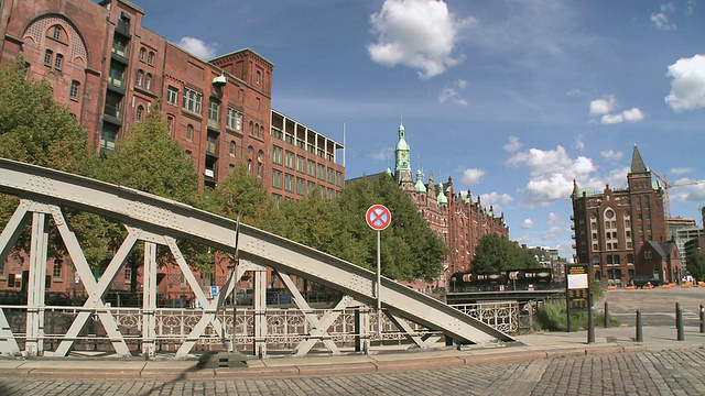 德国汉堡，Speicherstadt(仓库区)的WS View视频素材