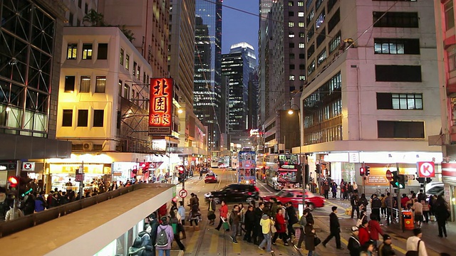 WS夜景/中国香港视频素材