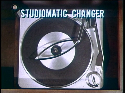 RCA Victor Studiomatic Changer唱片播放器视频素材