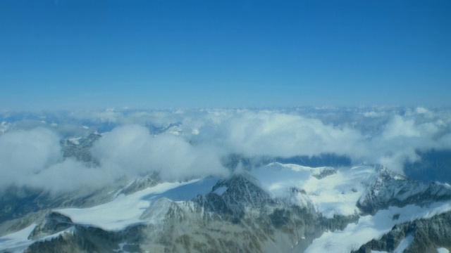 低空中，雪山，新西兰视频素材